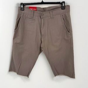 Jordan Craig Mens Chino Shorts Cut Off Size 32 Flat Front